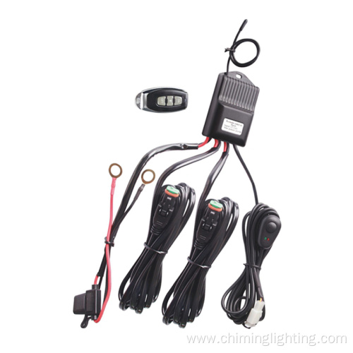 High Quality Remote Control Wiring Harness 2 Light Beads Rgb Led Rock Lights With Remote Controller